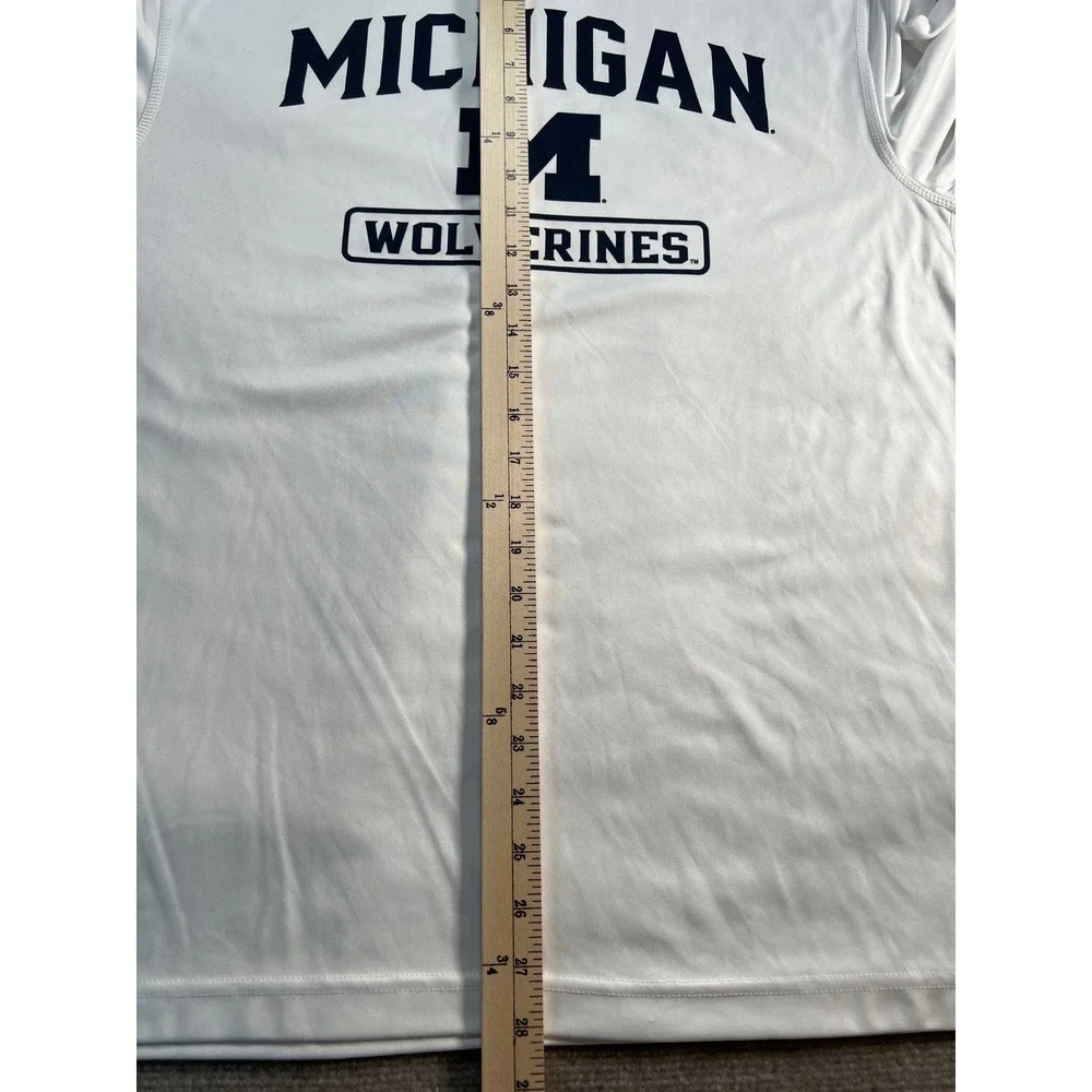 Adidas Michigan Wolverines Mens White Performance Graphic T-Shirt‎